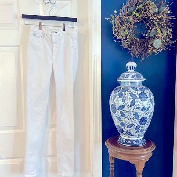 Women’s Rag & Bone White Polyester & Spandex Skinny Leg Jeans Size 25 - Picture 1 of 8